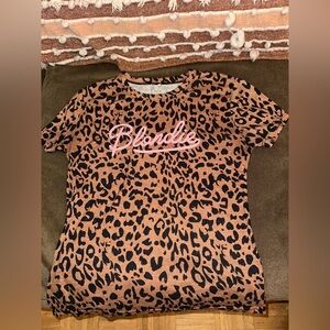 Blondie Leopard Print T-Shirt
